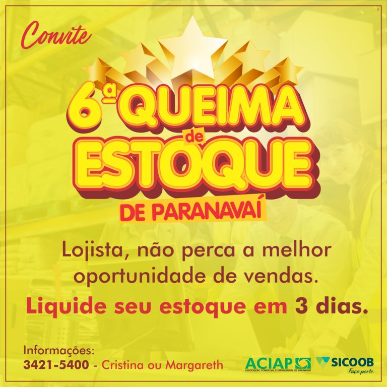 QUEIMA DE ESTOQUE