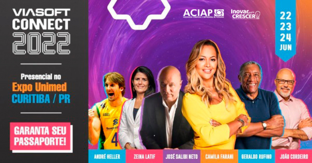 Associados da ACIAP têm 20% de desconto no VIASOFT CONNECT 2022