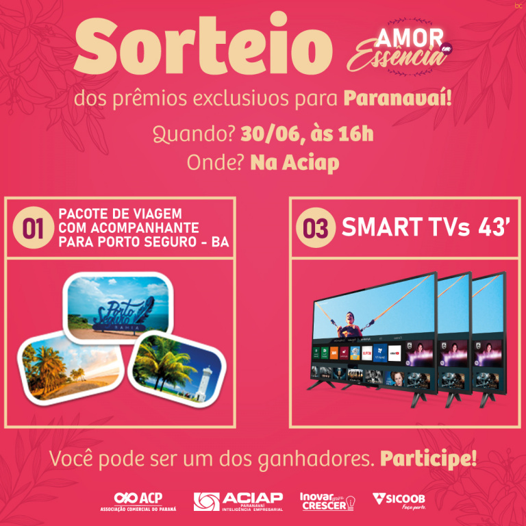 ACIAP promove sorteio exclusivo para consumidores de Paranavaí
