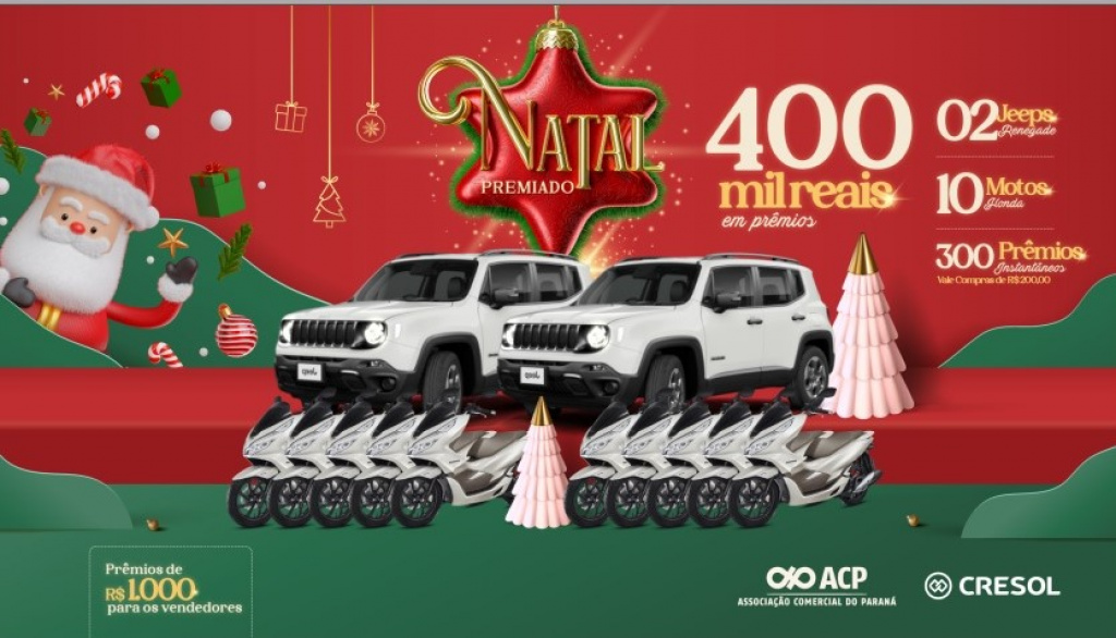 Campanha de Natal da ACIAP será gratuita
