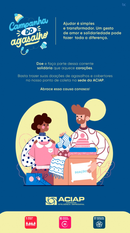 ACIAP: Ponto de Coleta da Campanha do Agasalho