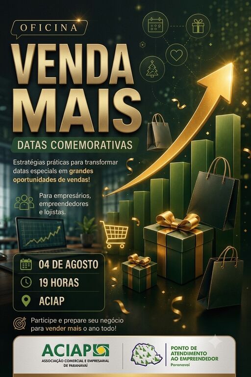 ACIAP promove oficina para ajudar empresários a vender mais em datas comemorativas